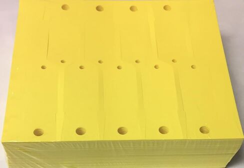 Key Tag Vinyl Arrow Self Locking Yellow Blank (5000 Qty) (A41) in Saudi Arabia
