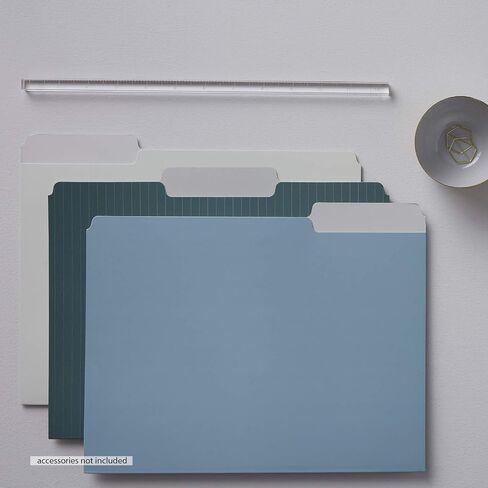 Erin Condren Designer Desk Accessories - Soft Color File Folders Set of 6 - Labels Included. Premium, Heavyweight Paper Stock File Folders for Streamlined Focused Organization in Saudi Arabia