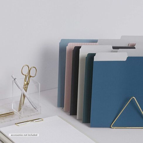 Erin Condren Designer Desk Accessories - Soft Color File Folders Set of 6 - Labels Included. Premium, Heavyweight Paper Stock File Folders for Streamlined Focused Organization in Saudi Arabia