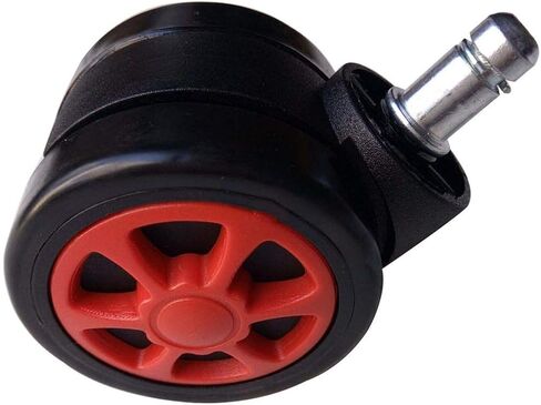 Gaming Office Chair Casters Floor Protection Rubber (5 Sets) 60mm Casters with Standard Stem Size （ Blue） in Kuwait