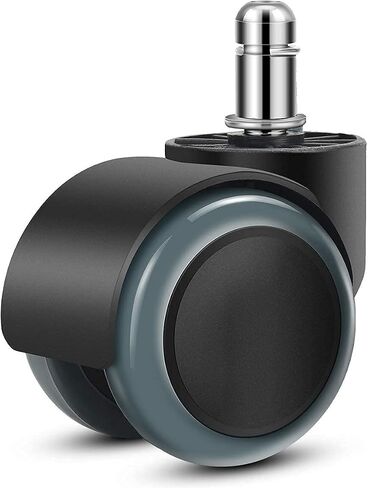 Gaming Office Chair Casters Floor Protection Rubber (5 Sets) 60mm Casters with Standard Stem Size （ Blue） in Kuwait