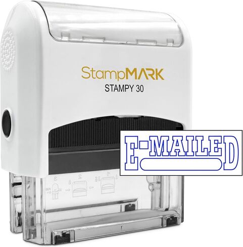 ختم مكتب مطاطي ذاتي التحبير من StampMark بالحبر الأزرق (تم استلامه) - حجم صغير in Kuwait
