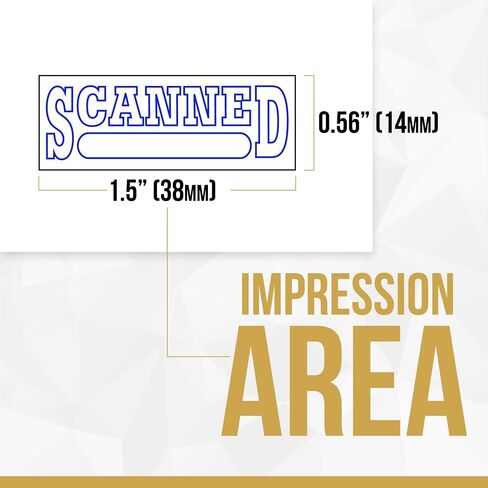 ختم مكتب مطاطي ذاتي التحبير من StampMark بالحبر الأزرق (تم استلامه) - حجم صغير in Kuwait