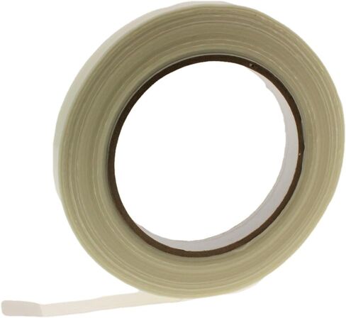 6 قطع من شريط ربط الشعيرات مقاس 1/2 بوصة .5 شريط تغليف من الألياف الزجاجية شديد التحمل 12 مم من الزجاج المقوى شريط ربط وتعبئة وتجميع وتغليف منصات شفافة شفافة 4 مل × 60 ياردة in Kuwait