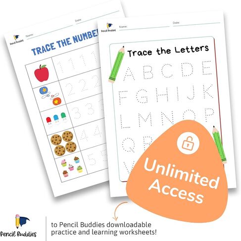 أقلام رصاص قصيرة جامبو للأطفال لمرحلة ما قبل المدرسة ورياض الأطفال والأطفال الصغار والمبتدئين - 12 قلم رصاص سميك ومبراة وممحاة، وأقلام رصاص HB، ومقبض مثلث، وأقلام رصاص كبيرة (متعددة الألوان) in Kuwait