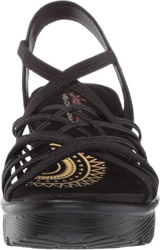 Skechers Women's Parallel-Crossed Wires-Multi Gore Slingback Sandal Wedge in Saudi Arabia