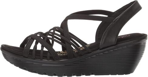 Skechers Women's Parallel-Crossed Wires-Multi Gore Slingback Sandal Wedge in Saudi Arabia