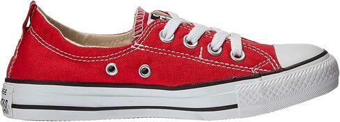 أحذية رياضية من القماش الكتاني الأبيض All Star Ox من Converse للسيدات، باللون الأحمر، مقاس 38.5 EU, شور لاين ريد ومن, 38.5 EU in Kuwait