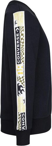 Converse Boy's Chuck Patch Graphic Crew Neck Sweatshirt (Big Kids) in Saudi Arabia