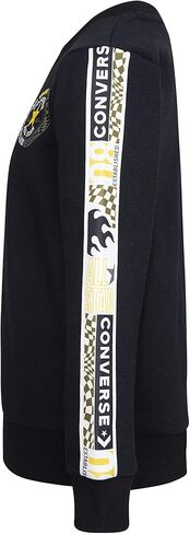 Converse Boy's Chuck Patch Graphic Crew Neck Sweatshirt (Big Kids) in Saudi Arabia