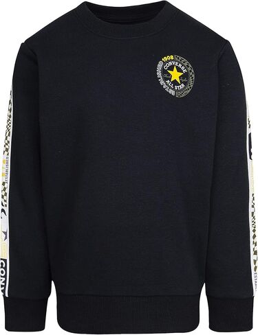 Converse Boy's Chuck Patch Graphic Crew Neck Sweatshirt (Big Kids) in Saudi Arabia
