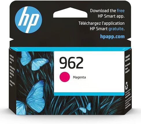 Original HP 962 Magenta Ink Cartridge | Works with HP OfficeJet 9010 Series, HP OfficeJet Pro 9010, 9020 Series | Eligible for Instant Ink | 3HZ97AN in Kuwait