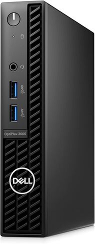 Dell OptiPlex 3000 Desktop Computer - Intel Core i5 12th Gen i5-12500T Hexa-core (6 Core) 2 GHz - 8 GB RAM DDR4 SDRAM - 256 GB M.2 PCI Express NVMe 3.0 x4 SSD - Micro PC - Black in Kuwait