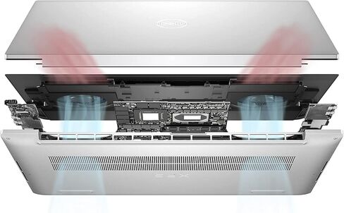 لاب توب Dell XPS 17 9720 شاشة لمس 17.0 بوصة UHD+ (3840 x 2400)، انتل كور i9-12900HK، ذاكرة 64 جيجا، 2 تيرابايت SSD، NVIDIA GeForce RTX 3060، Windows 11 Pro - فضي (متجدد) in Kuwait