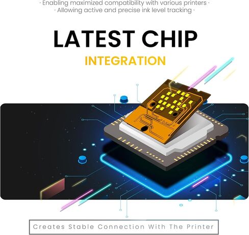 خرطوشة حبر ملونة 62XL | خرطوشة حبر معاد تصنيعها ATOPINK 62 XL | استبدال خرطوشة حبر HP 62XL 62 (1 ثلاثية الألوان) تعمل مع سلسلة Envy 5540 7640 5640 5660 ، OfficeJet 5740 Mobile 200 250 in Kuwait