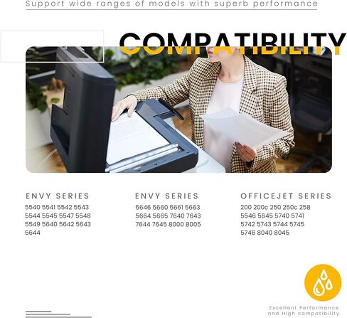 خرطوشة حبر ملونة 62XL | خرطوشة حبر معاد تصنيعها ATOPINK 62 XL | استبدال خرطوشة حبر HP 62XL 62 (1 ثلاثية الألوان) تعمل مع سلسلة Envy 5540 7640 5640 5660 ، OfficeJet 5740 Mobile 200 250 in Kuwait