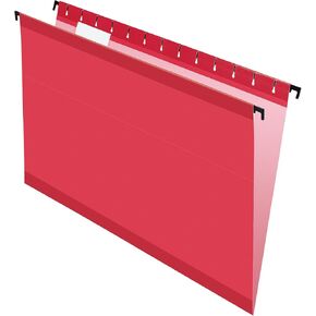Pendaflex SureHook Reinforced Hanging Folders, Legal Size, Assorted Colors, 1/5 Cut, 20/BX (6153 1/5 Asst)
