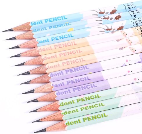 أقلام رصاص سداسية من Weibo 2B، دهنية، سميكة، قوية، أقلام رصاص سداسية مع ممحاة ومبراة، مناسبة للمدرسة والأطفال والفنون والرسم والصياغة والرسم والتظليل (عبوة من 12 قطعة) (أزرق) in Kuwait