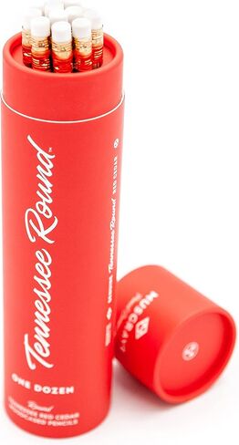 قلم رصاص مستدير من Musgrave Pencil Company Tennessee، جرافيت مغلف بالخشب #2 HB ناعم، غير مشحذ، قلم رصاص من خشب الأرز الأحمر الشرقي، 12 عبوة في أنبوب in Kuwait