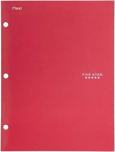 Five Star Folder, 4-pocket, File Folder, Blue (Pack of 3) (72095) in Saudi Arabia