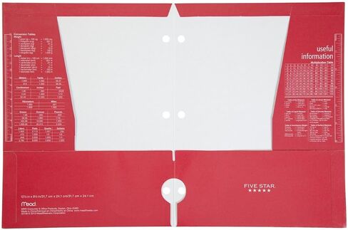 Five Star Folder, 4-pocket, File Folder, Blue (Pack of 3) (72095) in Saudi Arabia