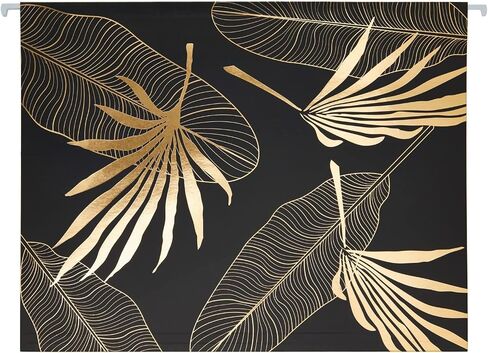 12 Pack 1/5 Cut Hanging File Folders Letter Size, Gold Foil Leaf Designs (3 Designs, 12 x 9 in) in Saudi Arabia