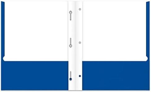 Office Depot Brand School-Grade 3-Prong Paper Folder, Letter Size, Blue in Saudi Arabia