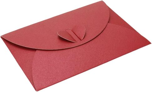 Red Large 24 Pack Heart Clasp Tiny Items Storage Cute Present Card Holder,Paper Envelopes,Envelopes for Invitation Gift Card Envelopes 8.66" x 6.3" in Saudi Arabia
