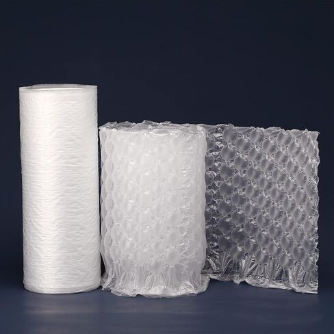 Air Cushion Double Film PK002, Air Bubble Void Filling Bags 984 ft X 15 3/4 in X 6 in per Roll Inflatable Packaging Air Bubble Bag, Working with T8/T30 Air Cushion Machine in Kuwait
