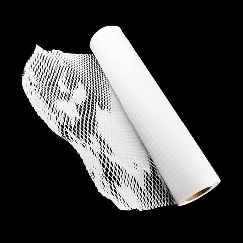 Faotup 15x118 inches Cushioning Paper Mesh Packing Paper Suitable for Porcelain Glass Bottle Packing White(1 Roll) in Saudi Arabia