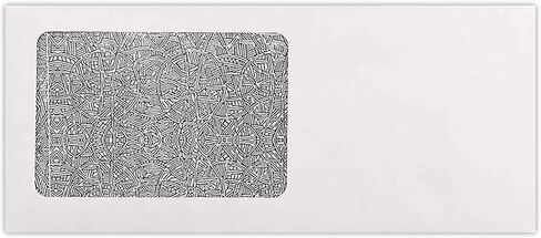 LUXPaper #10 مغلفات النوافذ لجميع الأغراض | صبغة أمنية | 4 1/8 بوصة × 9 1/2 بوصة | أبيض | 24 رطل. نص | 50 الكمية in Saudi Arabia