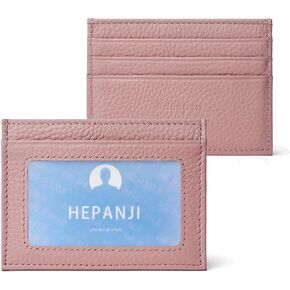 Leather credit card holder Minimalist Slim Front Pocket Wallet with ID Window Stylish and Durable Unisex Card Case drivers license holder in Saudi Arabia