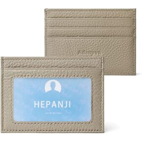 Leather credit card holder Minimalist Slim Front Pocket Wallet with ID Window Stylish and Durable Unisex Card Case drivers license holder in Kuwait