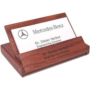 Personalized Rosewood Folding Business Card Holder in Saudi Arabia