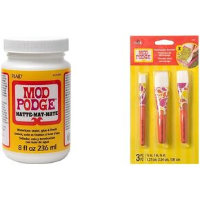 Mod Podge Waterbase Sealer, 8 oz (Pack of 3) Matte Finish, WMCS11301CAA