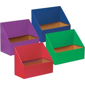 Classroom Keepers Magazine Holders, Assorted Colors, 12-3/8"H x 3-1/8"W x 10-1/4"D, 6 Pieces