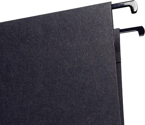 russell+hazel Hanging File Folders, Office Supplies, Black, 11.75'' x 9.3'', 10-Count (62866) in Saudi Arabia