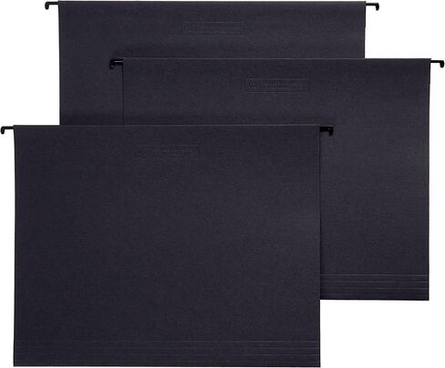 russell+hazel Hanging File Folders, Office Supplies, Black, 11.75'' x 9.3'', 10-Count (62866) in Saudi Arabia