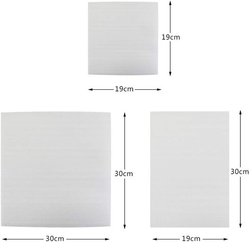 Nexxxi 60 Pack of Cushion Foam Pouches Set, 3 Sizes Moving Wrap Foam Pouches, Packing Supplies for Protecting Mugs, Cups, Glasses, Dishes or Plates in Kuwait