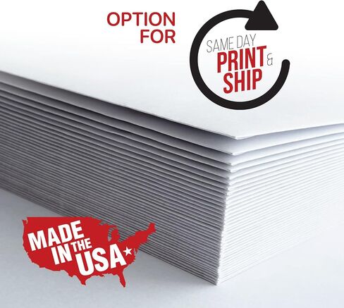 NuahPrints #10 Custom Printed Envelopes - Regular Windowless Design, Text, Logo, and Color Customization, Made in the USA, Personalized Envelopes for Any Occasion, 4-1/8 x 9-1/2 Inches - 500 Count in Saudi Arabia
