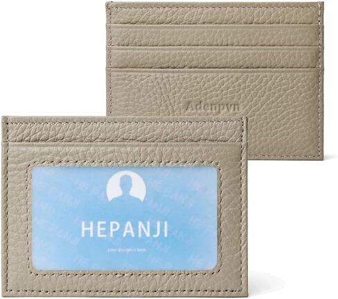Leather credit card holder Minimalist Slim Front Pocket Wallet with ID Window Stylish and Durable Unisex Card Case drivers license holder in Saudi Arabia