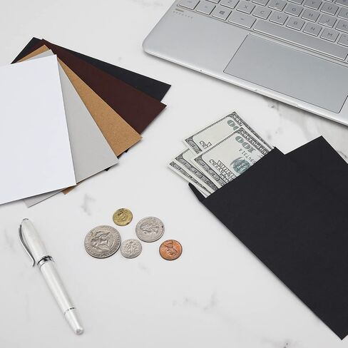 100 حزمة من مظاريف النقود الخضراء المتدرجة ذاتية اللصق مقاس 6.7x3.5 بوصة 120 جرامًا للمتر المربع، مناسبة لتحدي توفير المال في المغلف، ومظاريف النقود للنقود والميزانية والنصائح والشيكات والعملات المعدنية والتذاكر (Greenery-100) in Kuwait