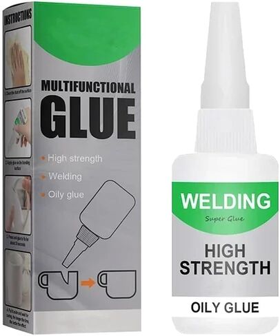 غراء عالمي متعدد الوظائف، غراء زيتي عالي القوة للحام، غراء Uniglue الفائق غراء زيتي عالي القوة مع فوهة دقيقة، لاصق إصلاح غراء الأحذية (20 جم) in Kuwait