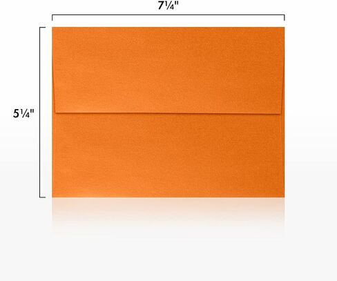 مظاريف دعوة LUXPaper A7 | قشر واضغط | 5 1/4 بوصة × 7 1/4 بوصة | لهب معدني | 80 رطل. نص | 50 الكمية in Kuwait