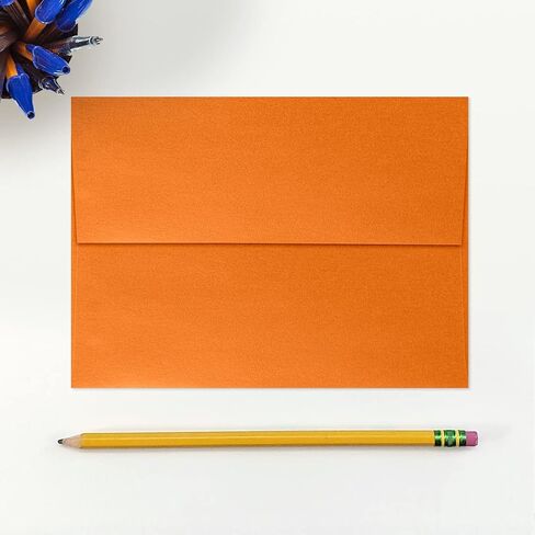 مظاريف دعوة LUXPaper A7 | قشر واضغط | 5 1/4 بوصة × 7 1/4 بوصة | لهب معدني | 80 رطل. نص | 50 الكمية in Kuwait