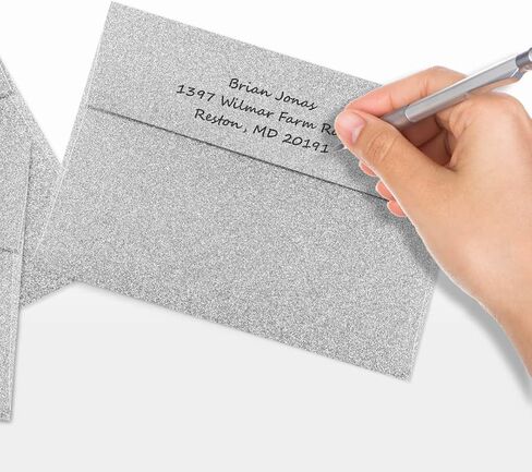 مظاريف دعوة LUXPaper A7 | قشر واضغط | 5 1/4 بوصة × 7 1/4 بوصة | لهب معدني | 80 رطل. نص | 50 الكمية in Kuwait