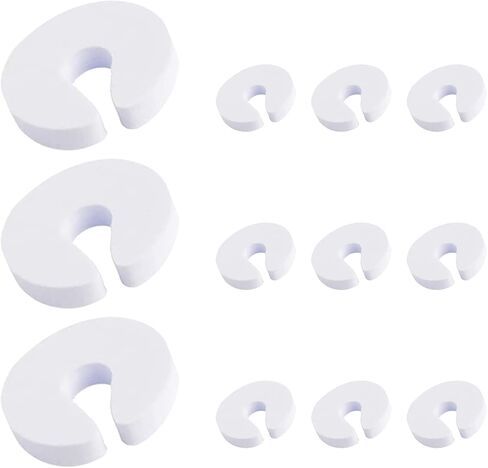 12 قطعة حارس إصبع الباب الطفل التدقيق الباب سدادة C على شكل إصبع قرصة الحرس للحفاظ على الأبواب من الصفق in Kuwait