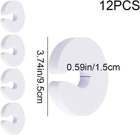 12 قطعة حارس إصبع الباب الطفل التدقيق الباب سدادة C على شكل إصبع قرصة الحرس للحفاظ على الأبواب من الصفق in Kuwait