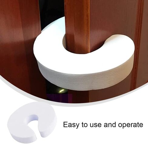 12 قطعة حارس إصبع الباب الطفل التدقيق الباب سدادة C على شكل إصبع قرصة الحرس للحفاظ على الأبواب من الصفق in Kuwait