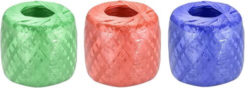 MECCANIXITY Polyester Nylon Plastic Rope Twine Household Bundled for Packing Gardening Craft,200m Length,3color Pack of 3 in Saudi Arabia